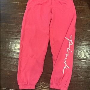 PINK Victoria's Secret Joggers in Bright Pink